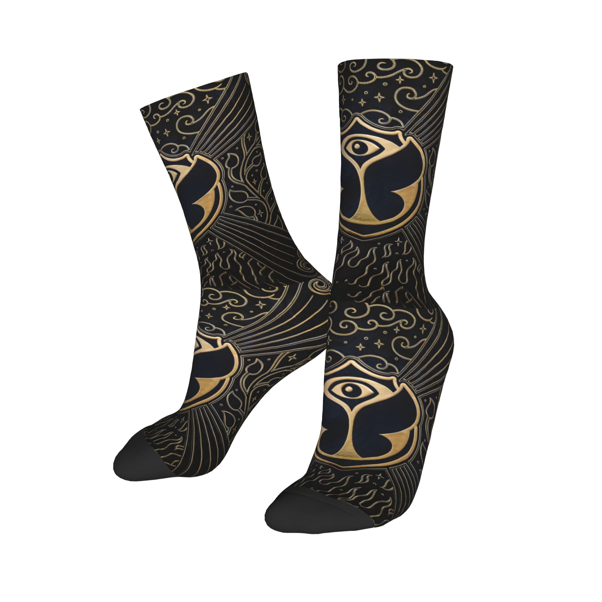 Dress Sock Men - Custom Tomorrowland Metalic Men Women Crew