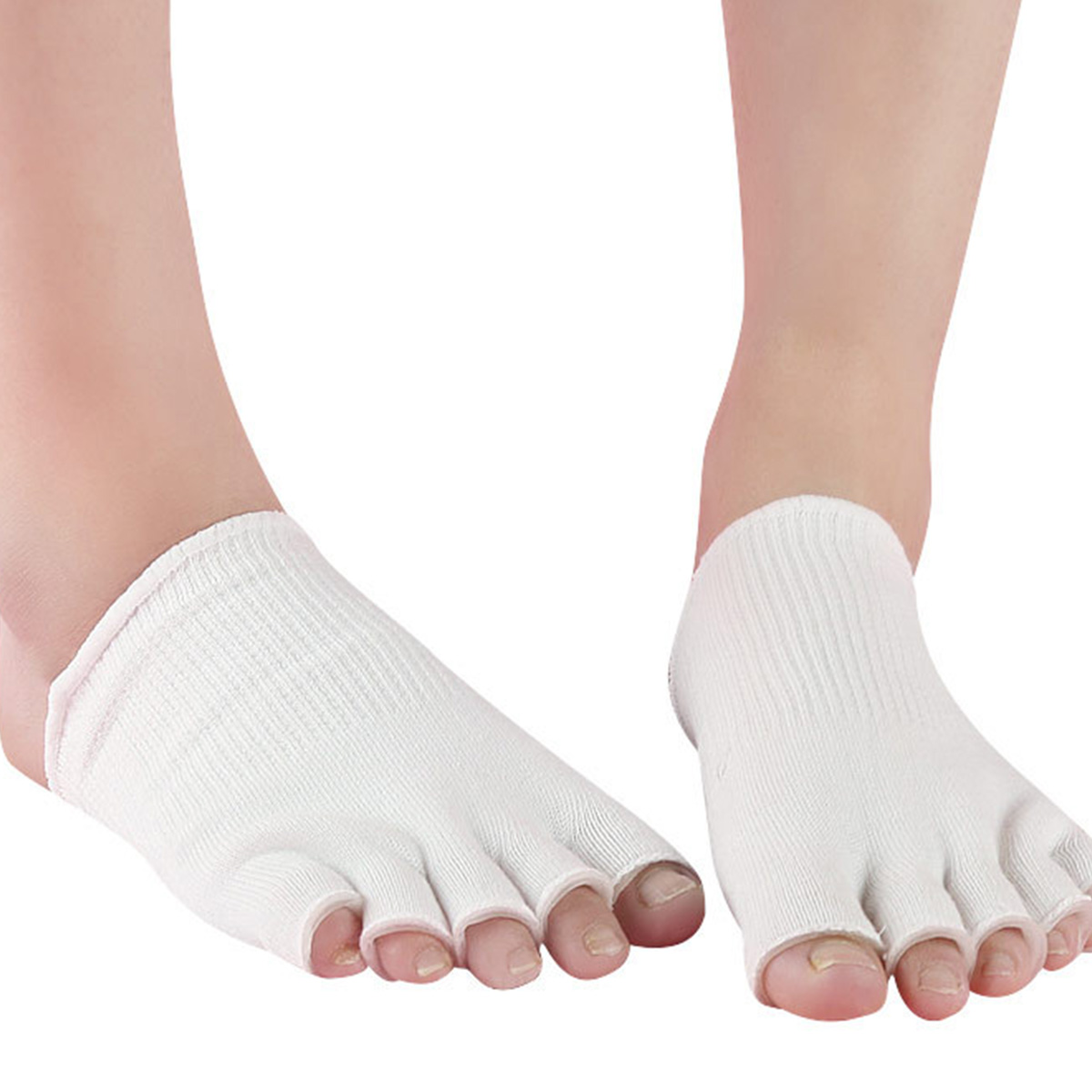 Toe Sock Split - 1 Pair Cotton Fiber Gel Split