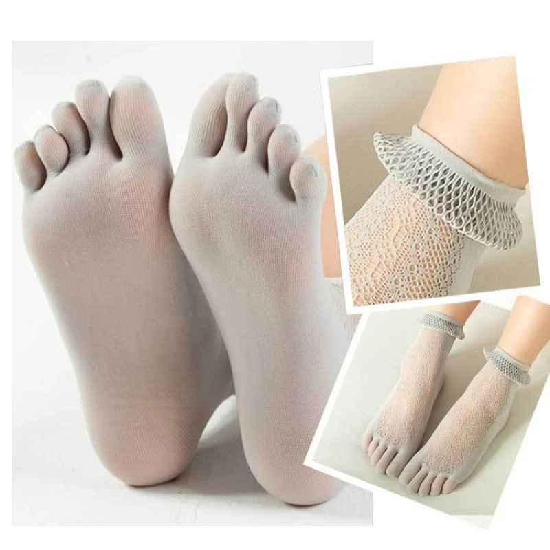 1/5 Double Mesh Five Finger Wo - Toe Sock Split review and price