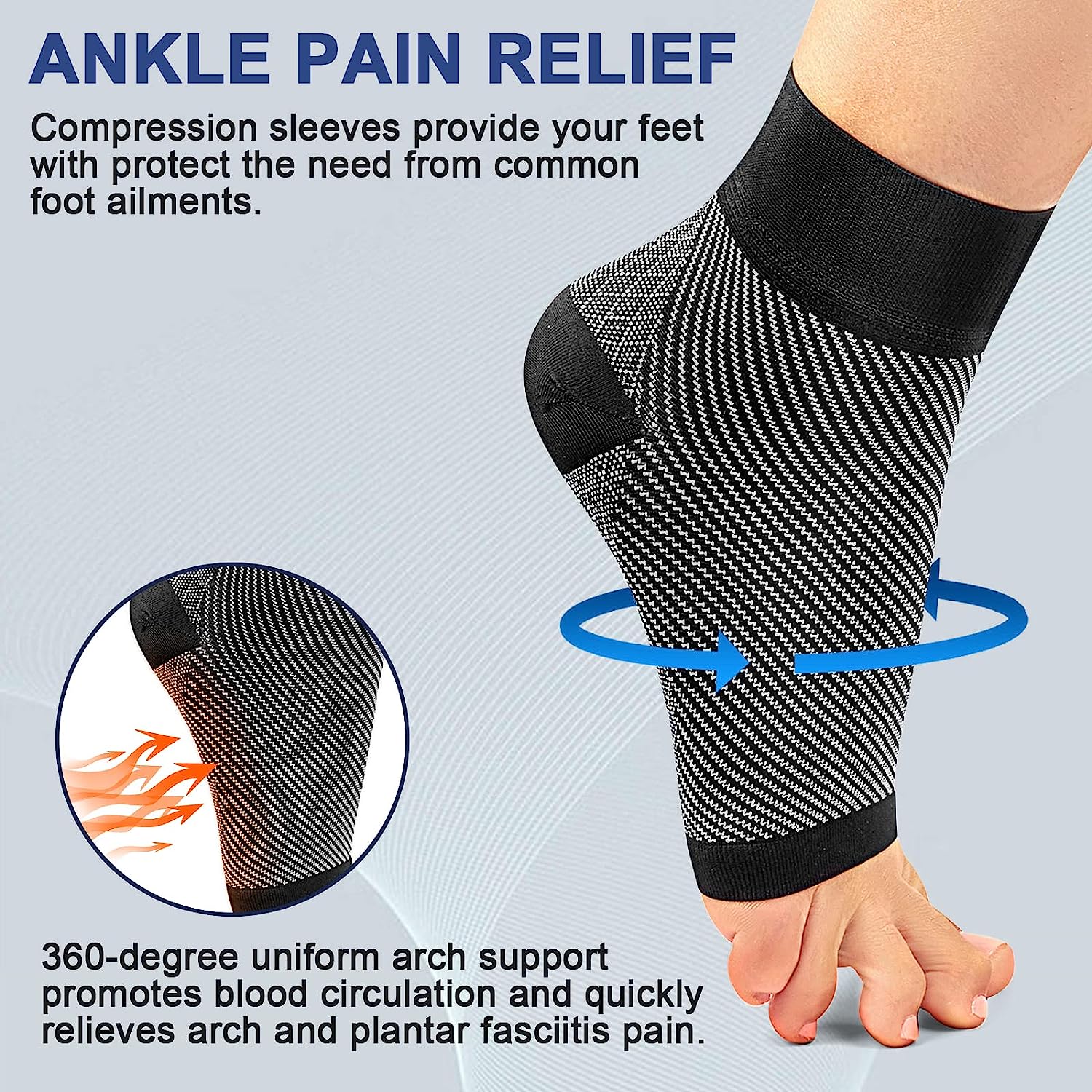1pair Plantar Fasciitis Compre - Ankle Brace Sock review and price