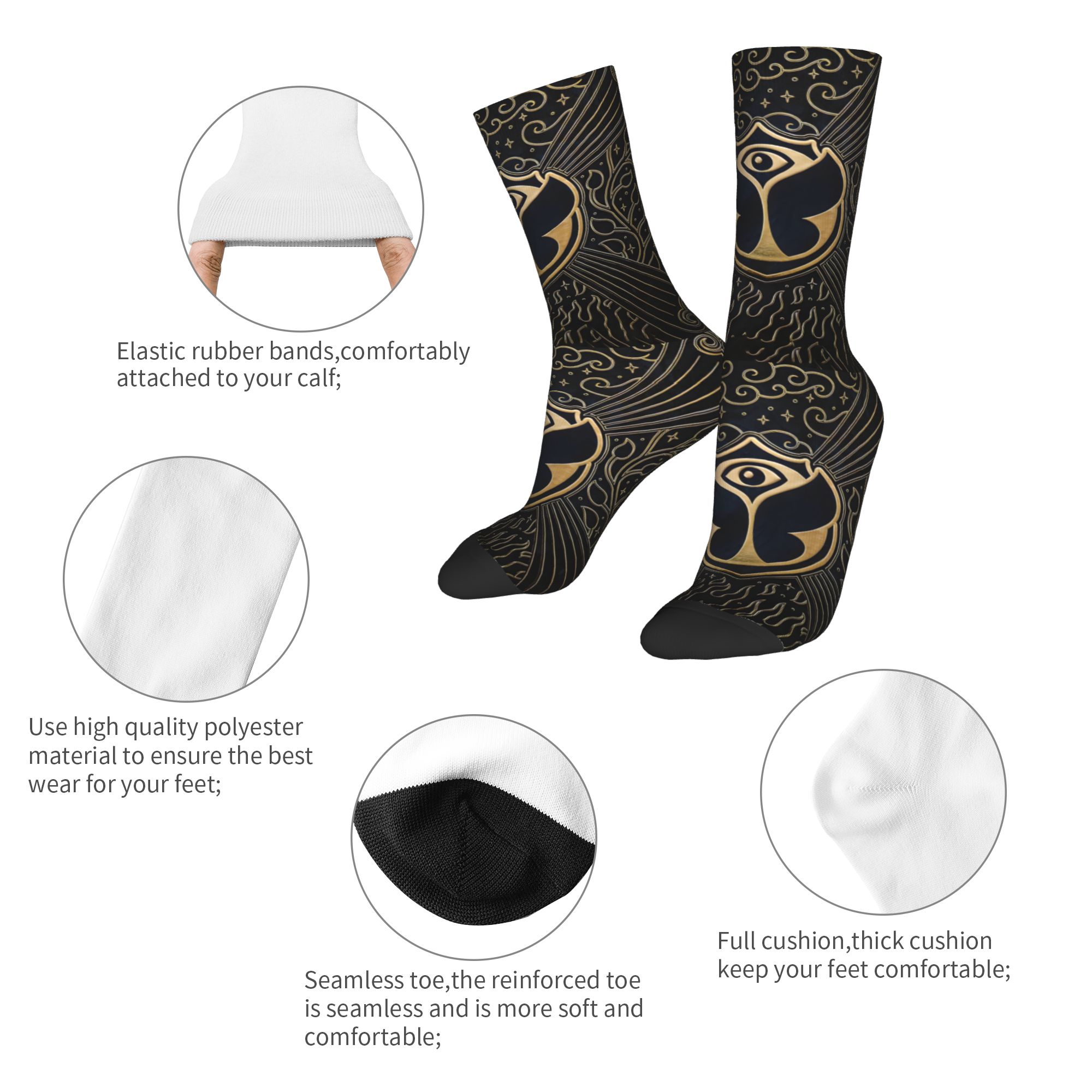 Custom Tomorrowland Metalic Me - Dress Sock Men review and price