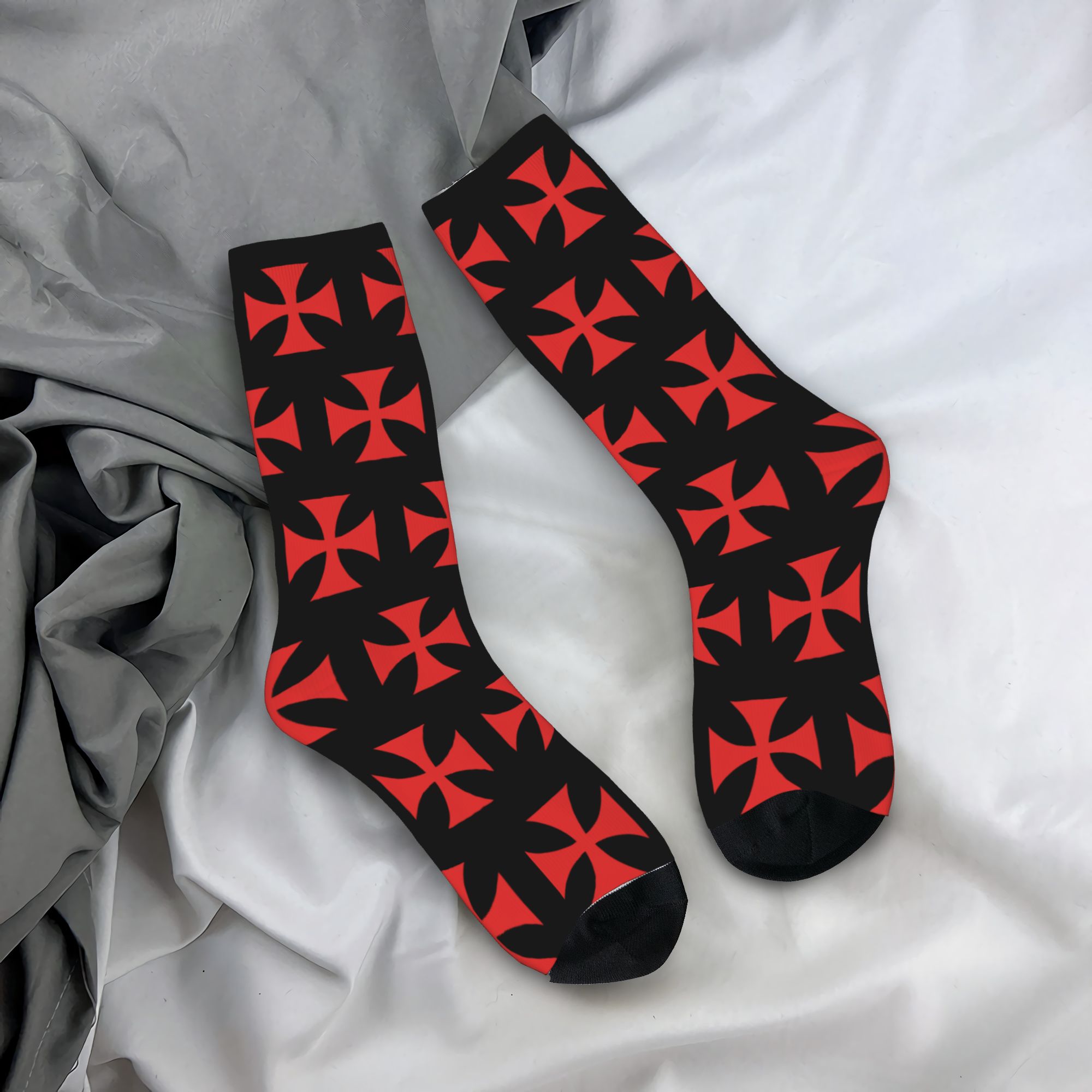 Custom Red Templar Cross Knigh - Dress Sock Men review and price