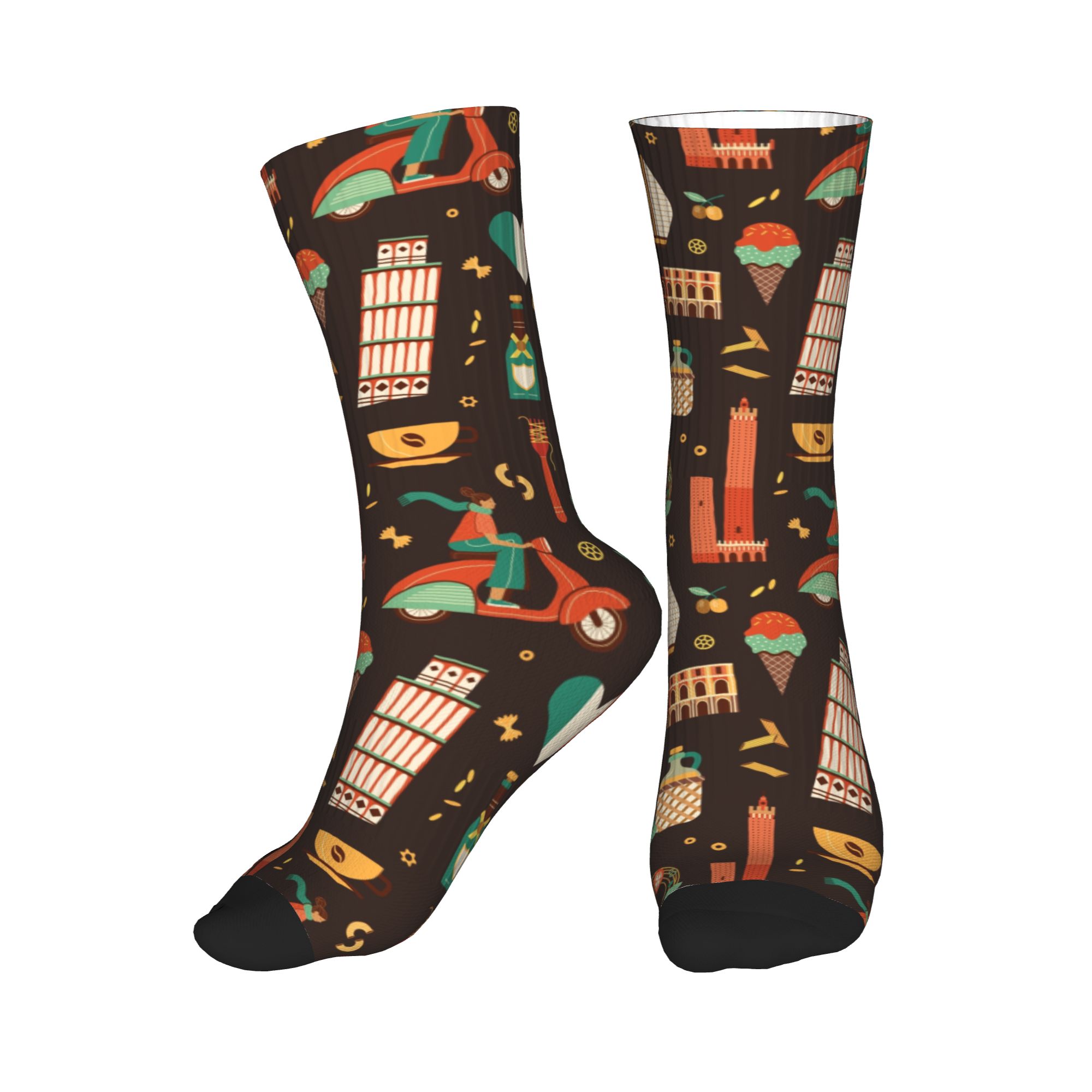 Italy Travel Italian Food Land - Dress Sock Men review and price