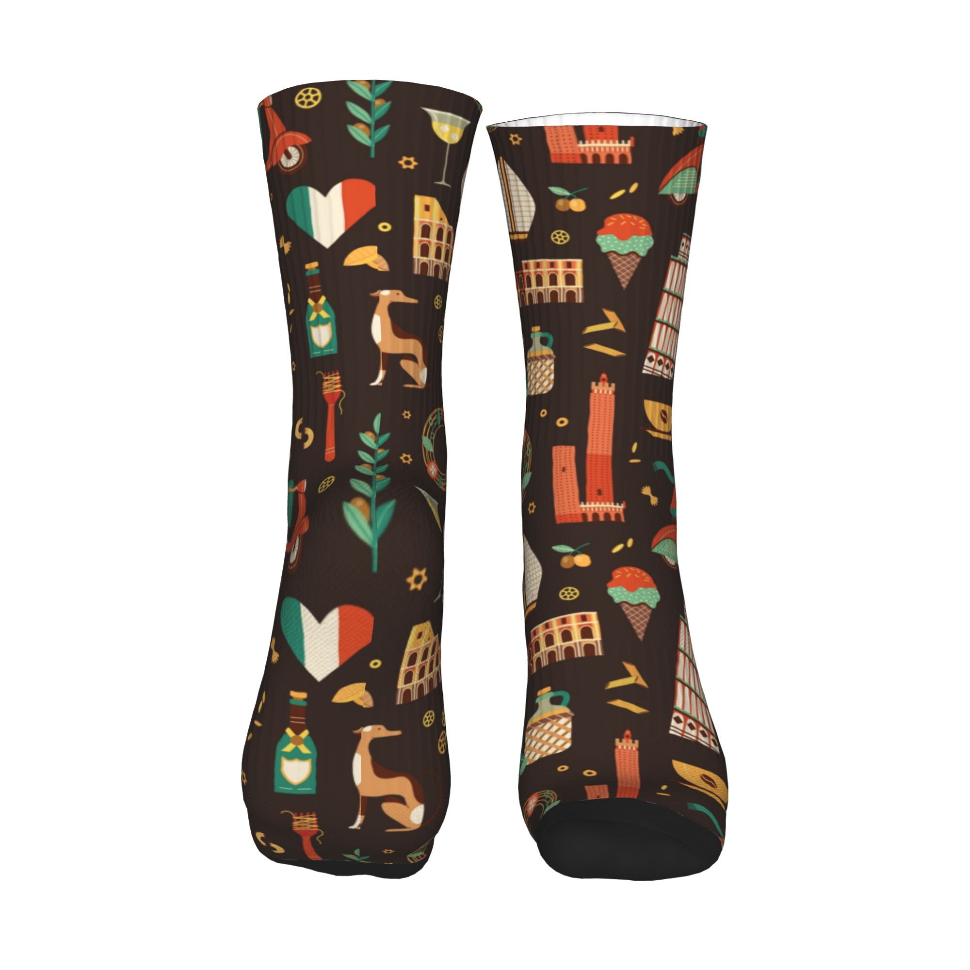 Italy Travel Italian Food Land - Dress Sock Men review and price