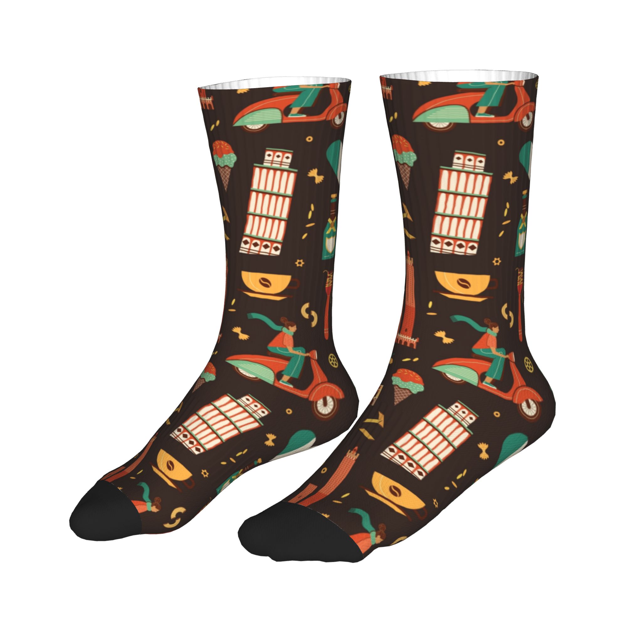 Italy Travel Italian Food Land - Dress Sock Men review and price