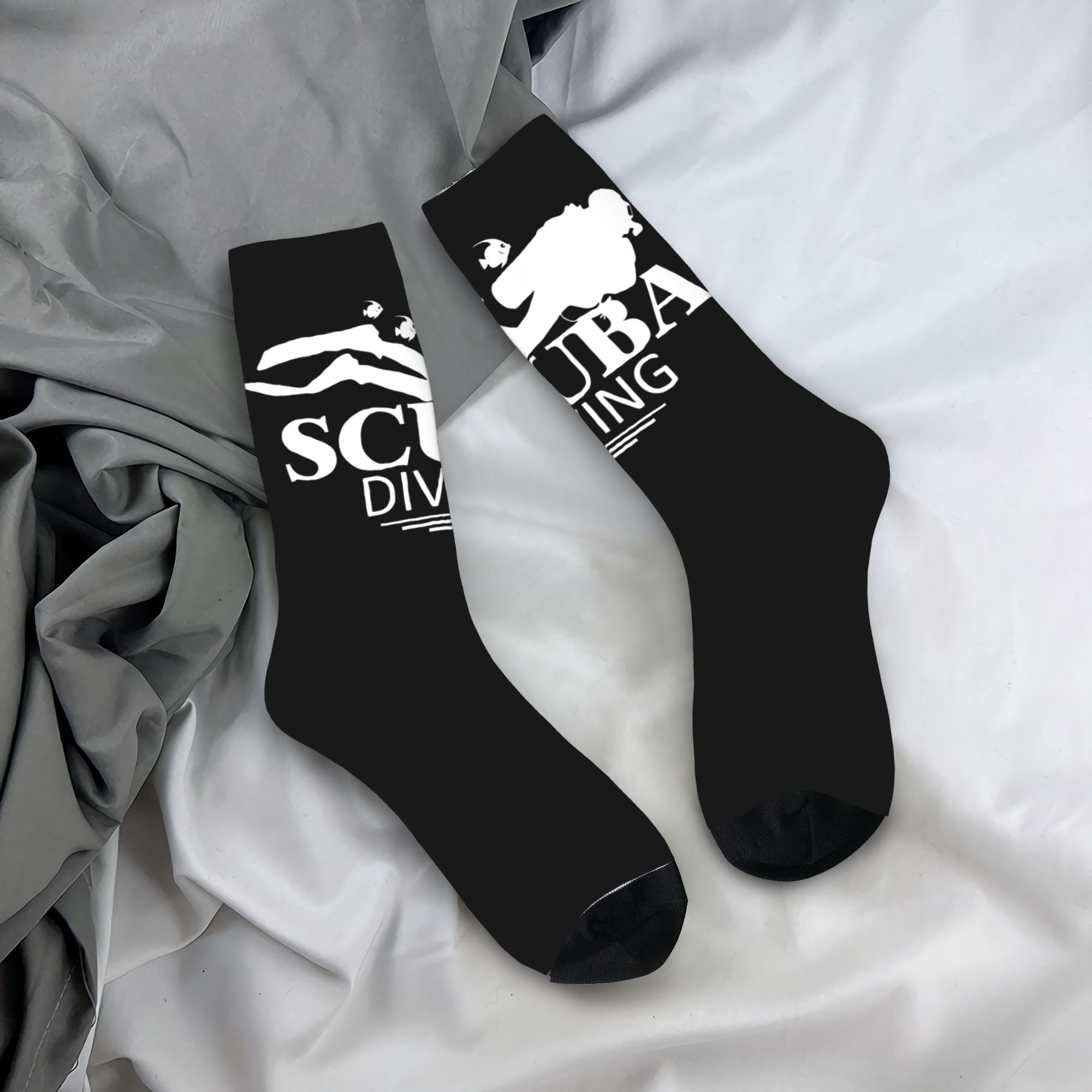 Custom Funny Scuba Diving Men  - Dress Sock Men review and price