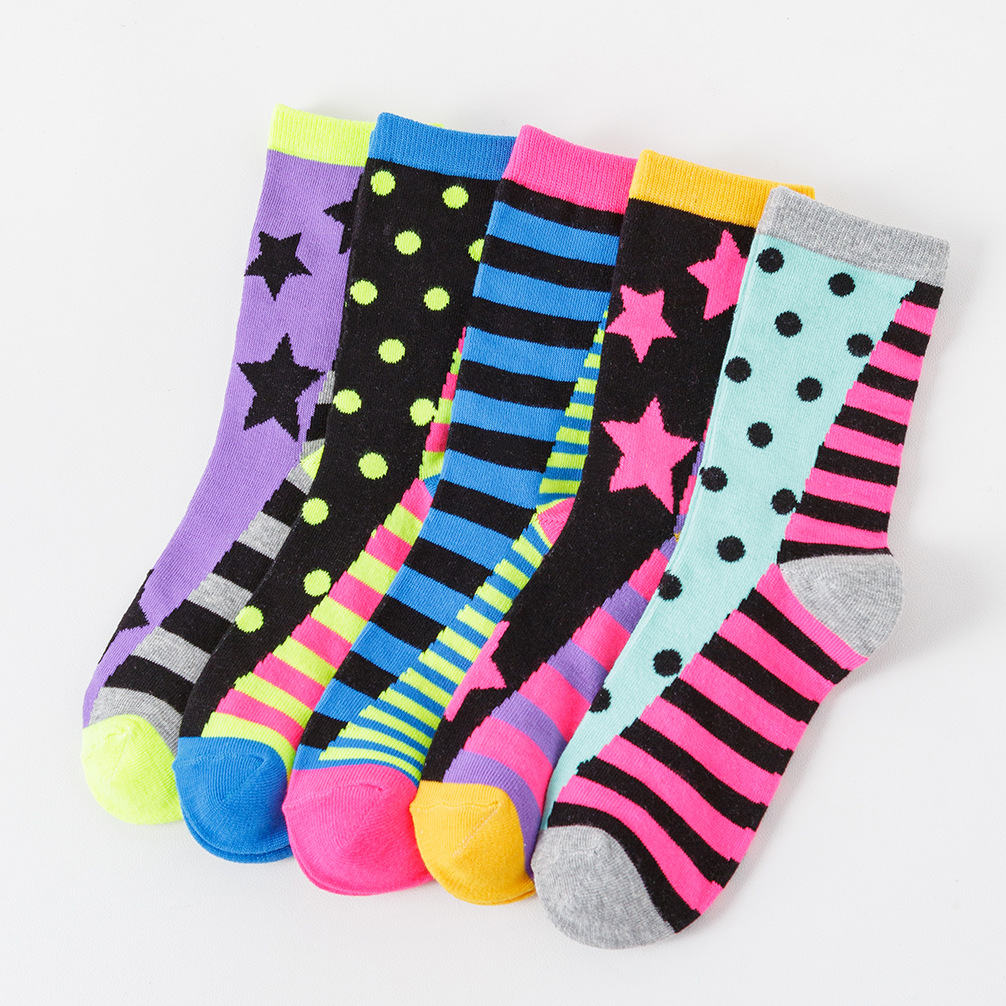 5 Pairs Casual New Fashion Wom - Knee High Sock Women review and price