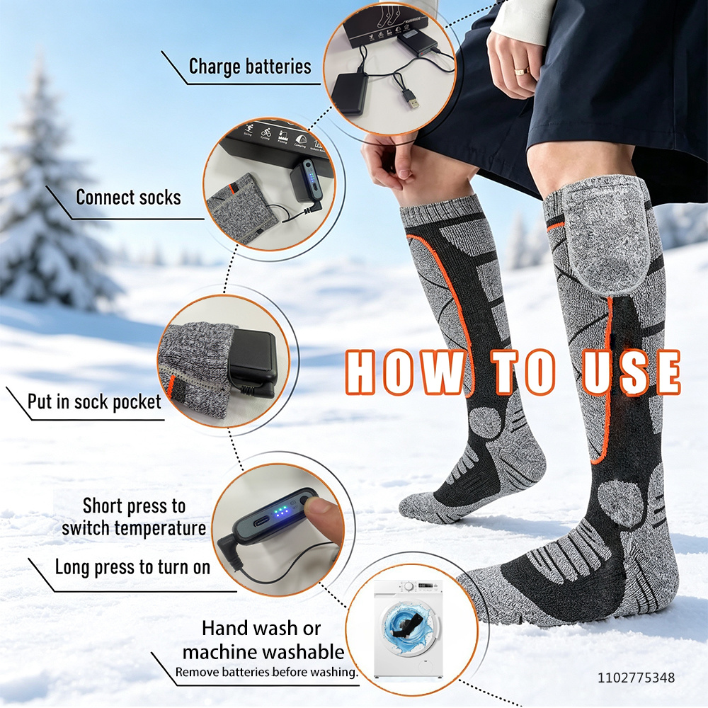 New Heated Socks Rechargeable  - Thermal Sock Winter review and price