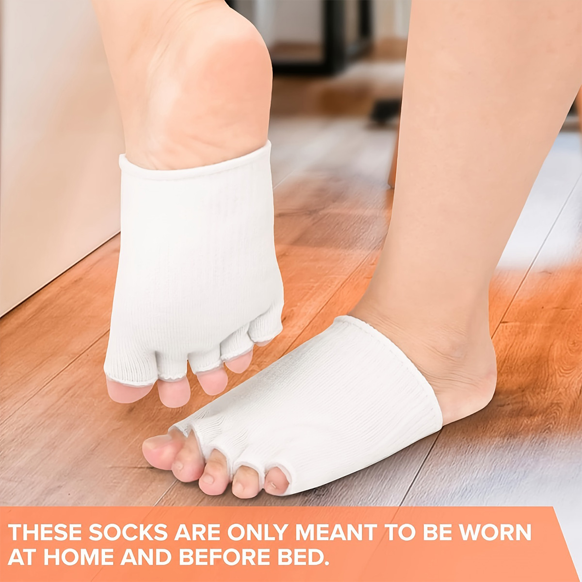 1 Pair Cotton Fiber Gel Split  - Toe Sock Split review and price